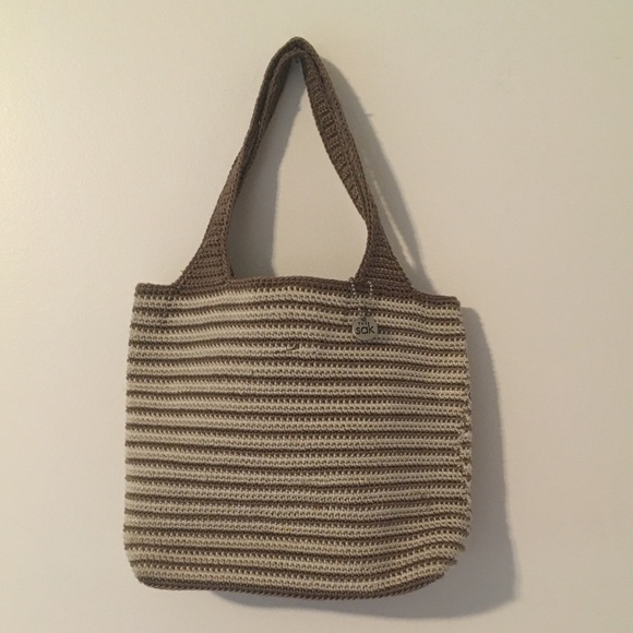 The Sak Handbags - The Sak Crochet Purse Brown and Tan